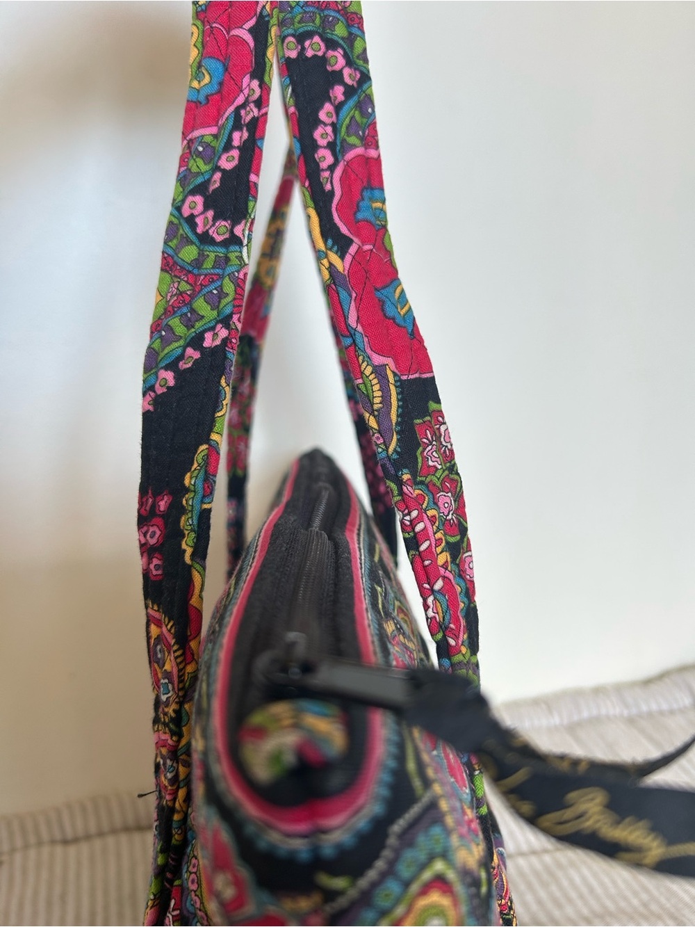 Vera Bradley Retired Made in USA Symphony Quilted Shoulder Bag - Picture 8 of 12